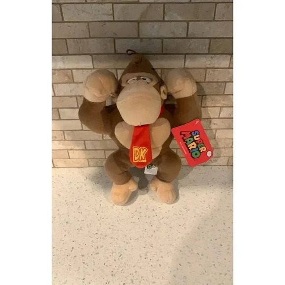 DK Donkey Kong 10" Plush Official Licensed Nintendo Super Mario b32 - Picture 1 of 6